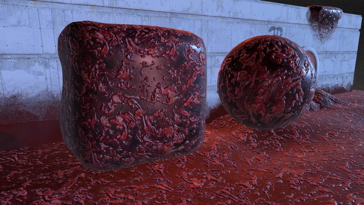 PBR material biomasse 3D Model