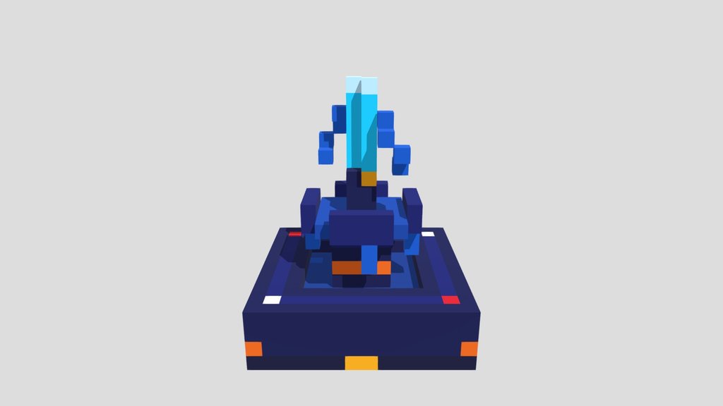 Atlantis Fountain - Voxel 32x32 (Animated)