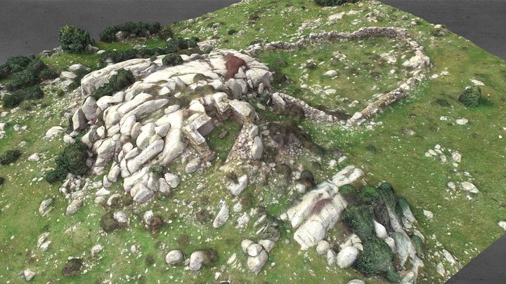 Spanish Civil War Mountain Position (Detail) 3D Model