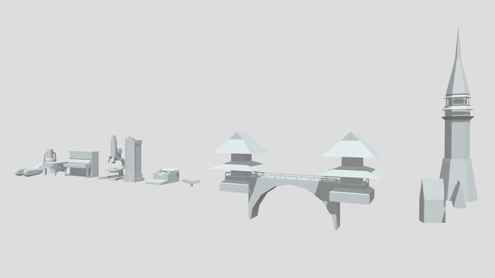 [HW XYZ School DraftPunk 4] Blocking Edit 1 3D Model