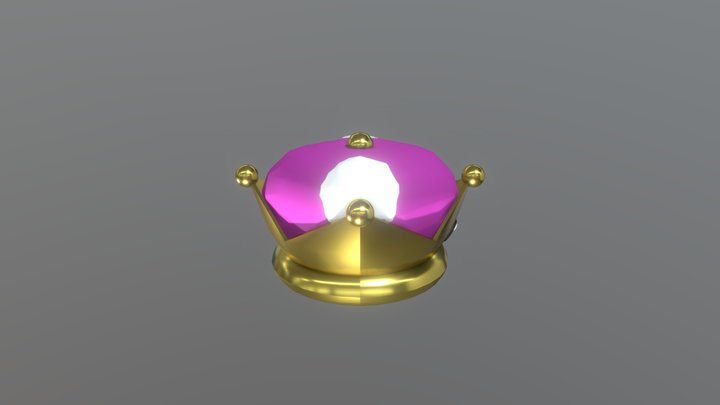 Princess Bowser crown 3D Model