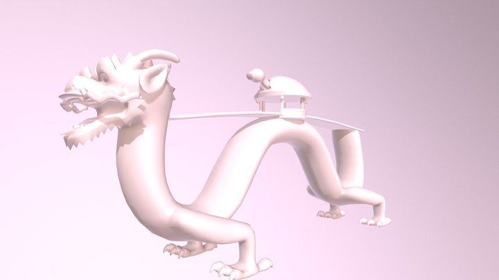 Dragon Bridge WIP 3D Model