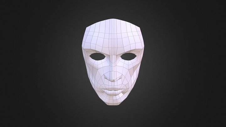 Woman Face 3D Model