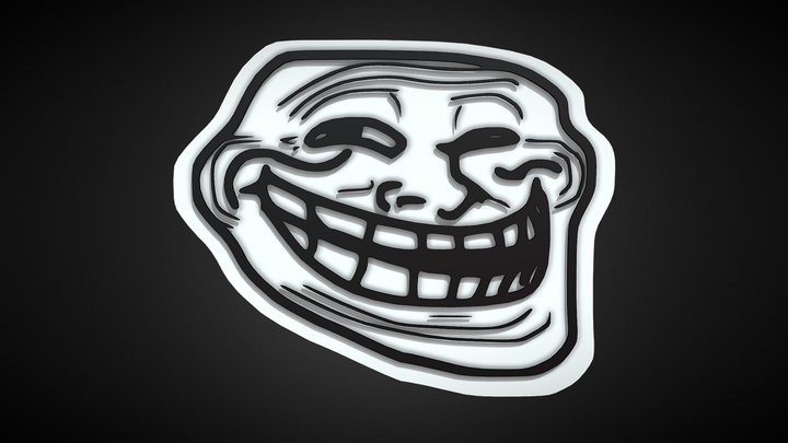 Troll Face 3D 3D Model