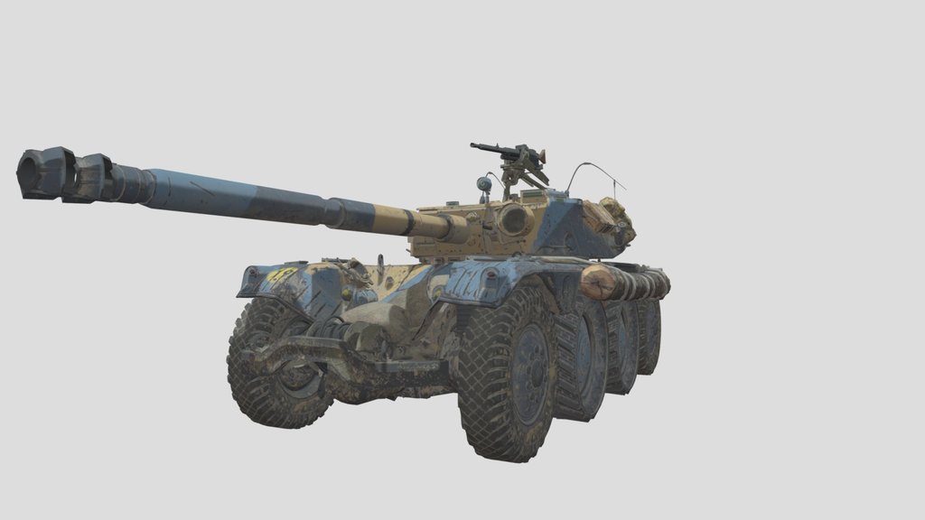Panhard EBR 105 In 3D Style HD