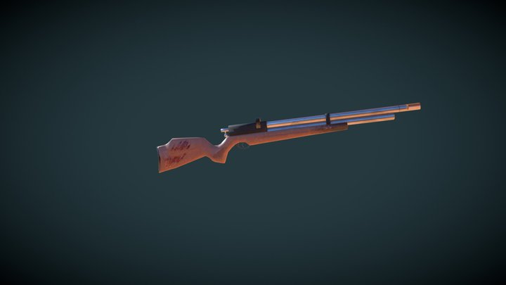 Rifle para modelado 3D Model