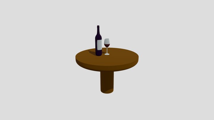 Act.A3 BotellaDe Vino-Jose Emanuel Tovar Herrera 3D Model
