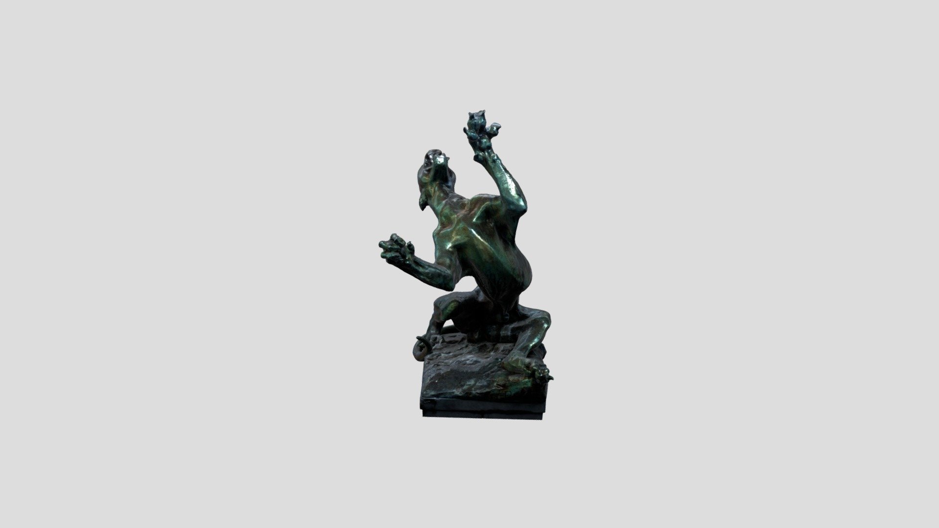 Statue Panthere - Anspach Fountain