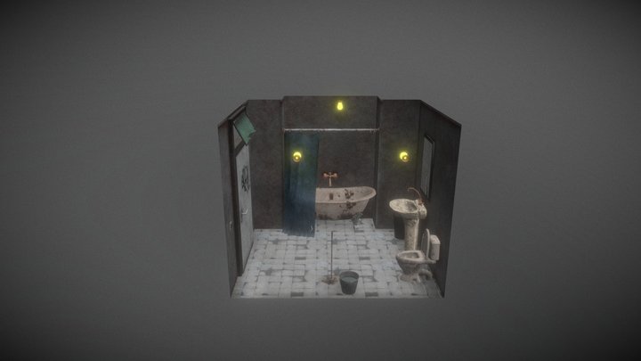 BathroomScene 3D Model