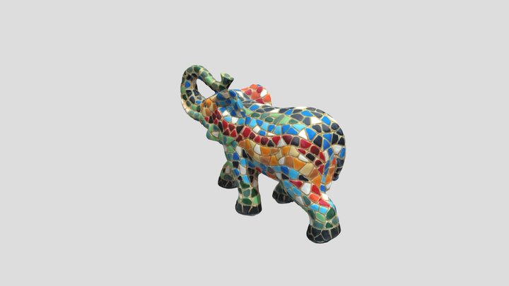 Gaudi Elephant ArtWork 3D Model