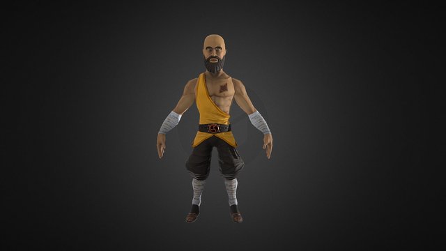 Monk_Medieval 3D Model