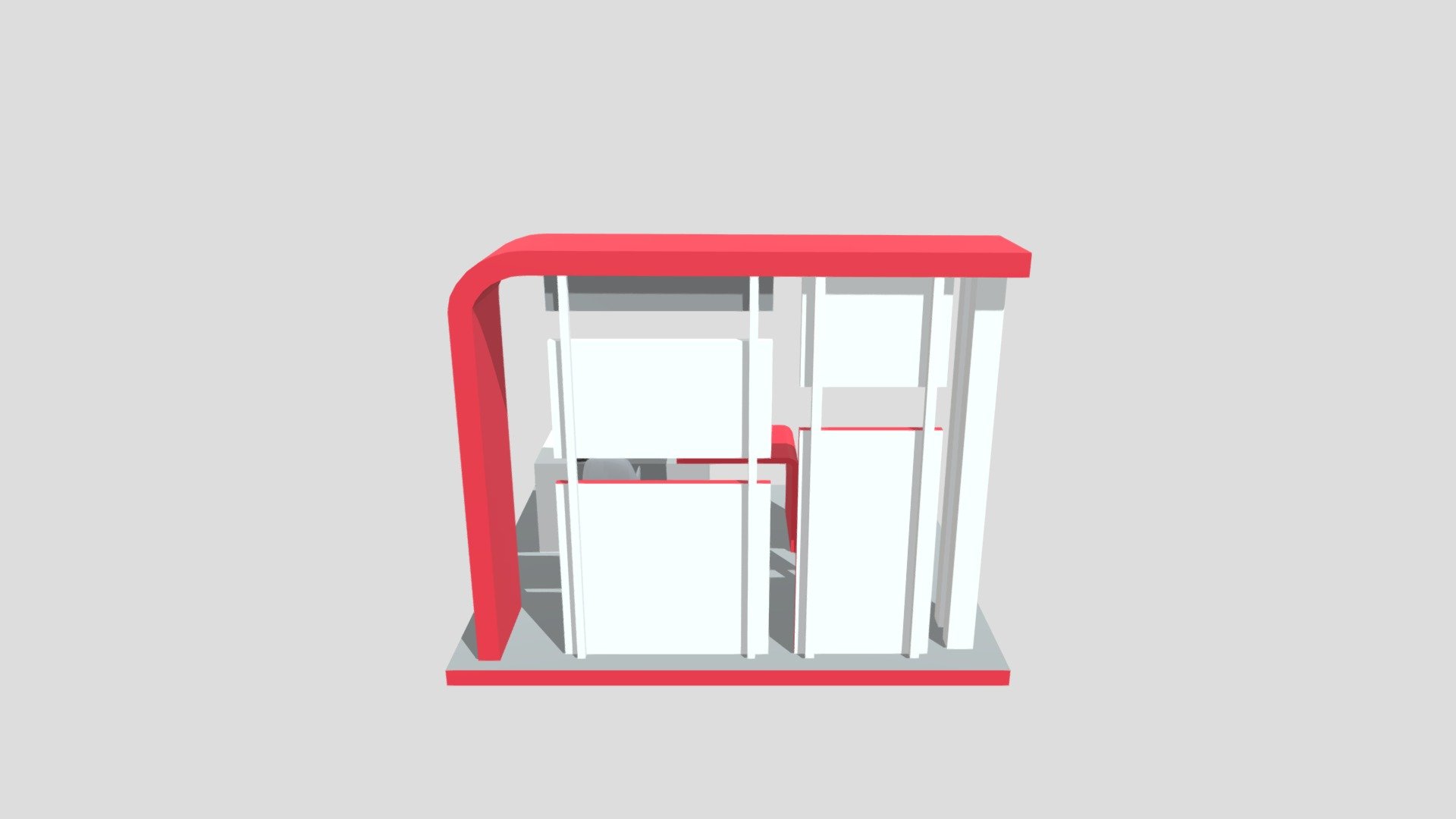 Booth Design SMK PGRI PEKANBARU — Sketchfab embed 3D viewer