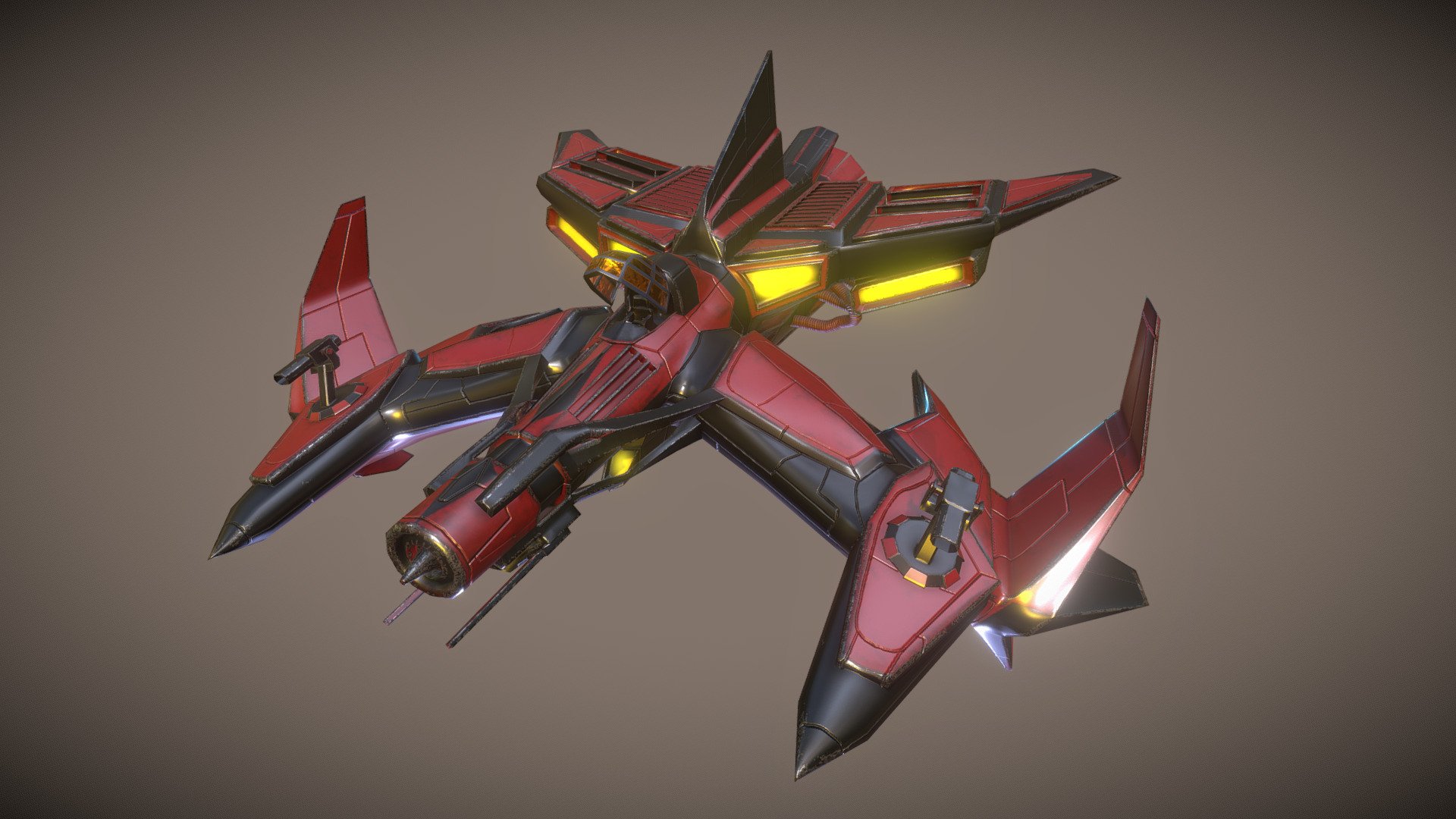 Spaceship - 3D model by Ludovic Bronckart (@swipe243) [a35e218] - Sketchfab