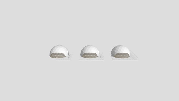 Geodome 9.5. TERRACE OPTIONS 3D Model