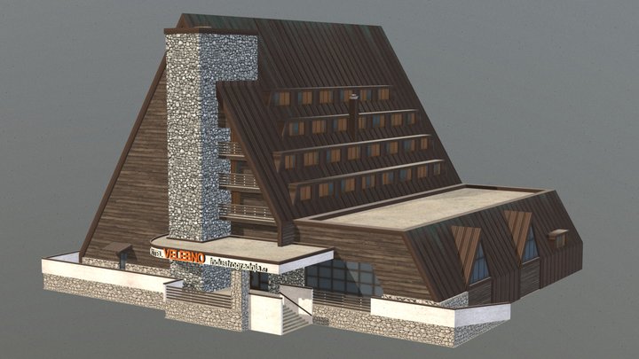 Hotel Velebno, Baske Ostarije, Croatia 3D Model