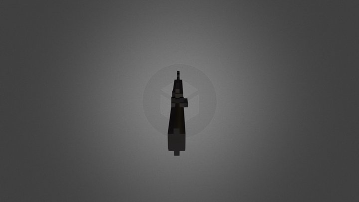 M16A3 Ace of Spades 3D Model