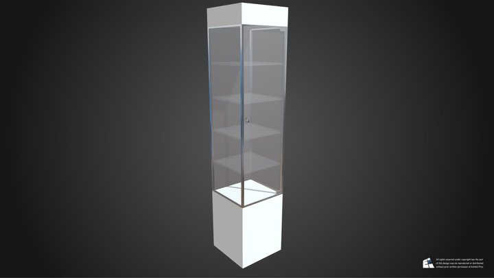 Glass Display Tower 3D Model