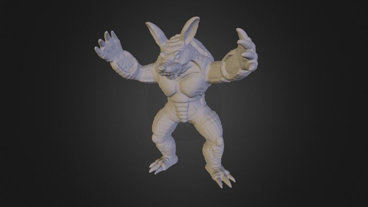 Armadillo (Vripped reconstruction) 3D Model