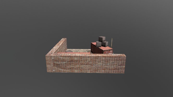 Donker steegje 3D Model