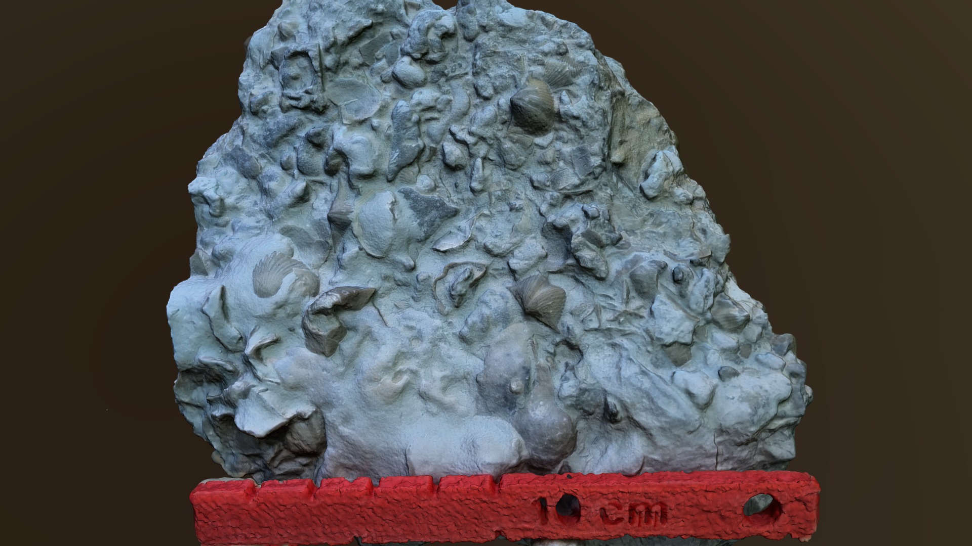 3D model SJ2-6 - This is a 3D model of the SJ2-6. The 3D model is about a white rock with a black background.