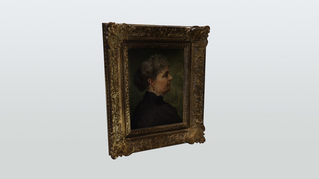 Oil on Canvas of Caroline S. Harrison - Preview