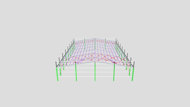 Hall multisport 30x45 3D Model