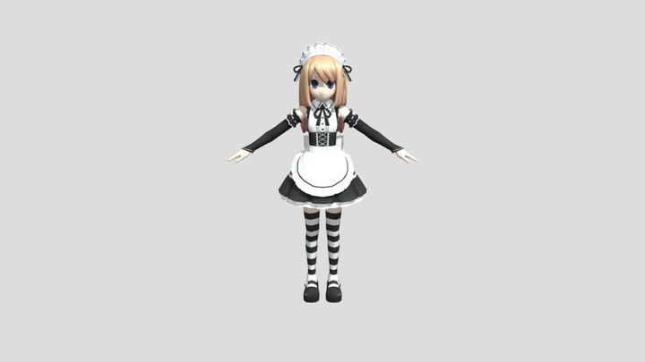 Hyperdimension Neptunia Ram Maid 3D Model