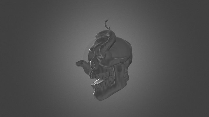 Snake Skull 3D Model