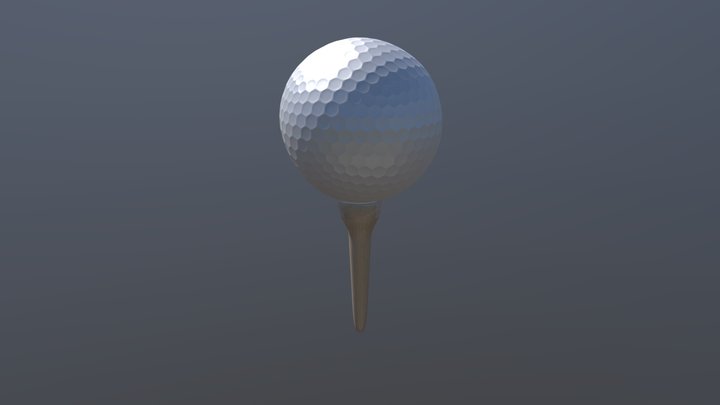 Golf Ball | Moment of Impact 3D Model