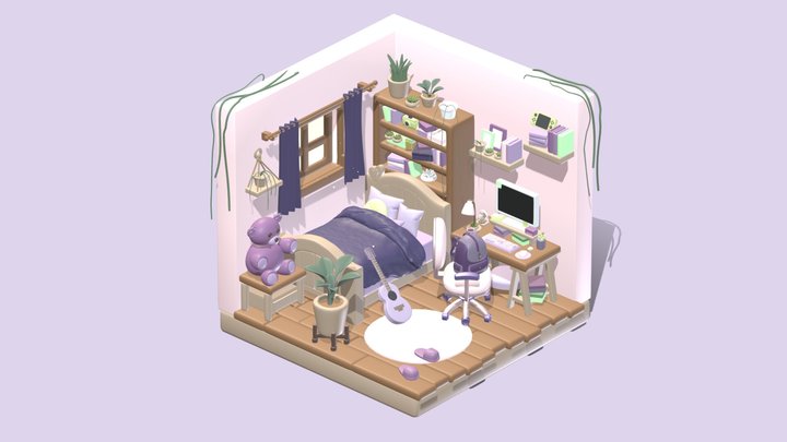 Bed Room_Final 3D Model
