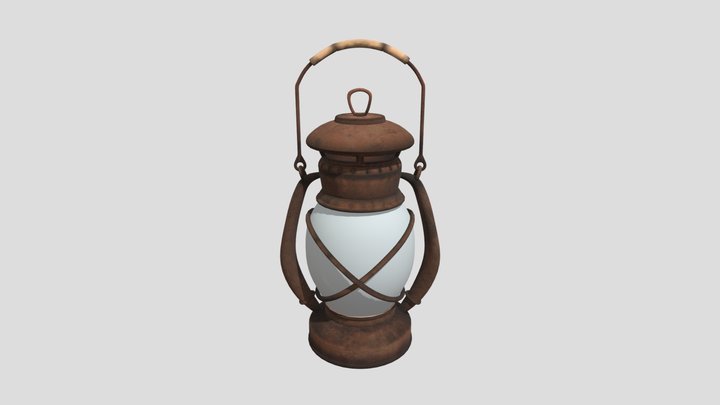 Oil Lamp 3D Model