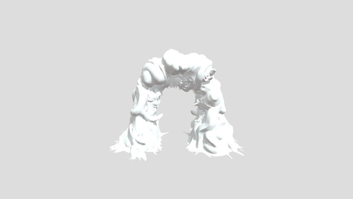 Demonic Gateway 3D Model