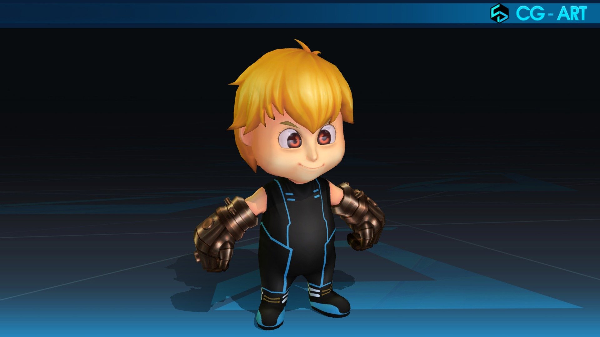 Chibi Character Tanker _T-Pose