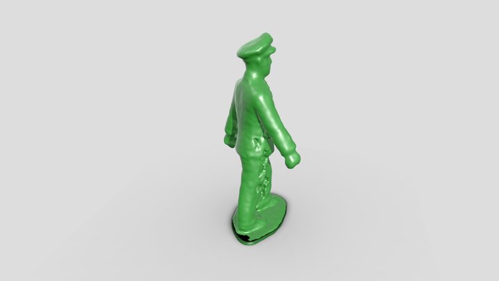 Caption  army men plastic toy 3D Model