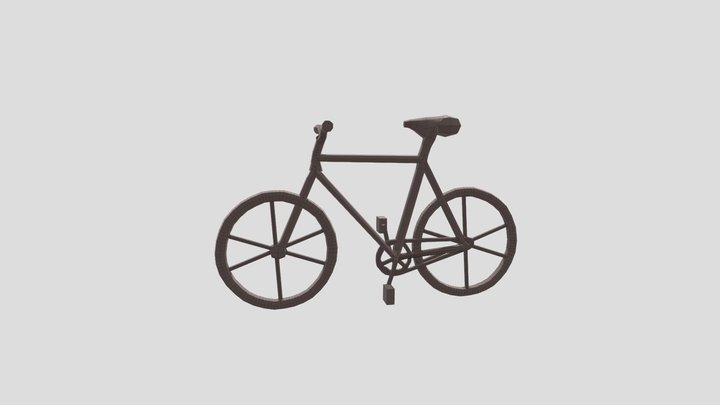 Bicycle low poly 3D Model