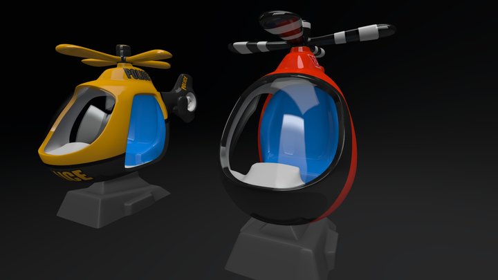 Kid Heli 3D Model