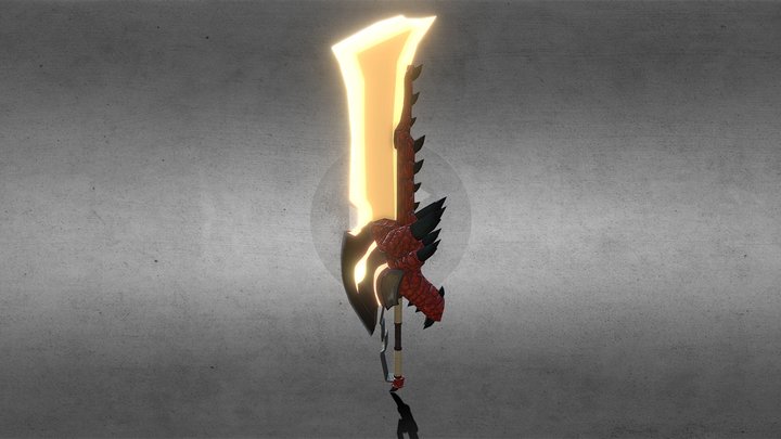 Rathalos Axe-sword 3D Model