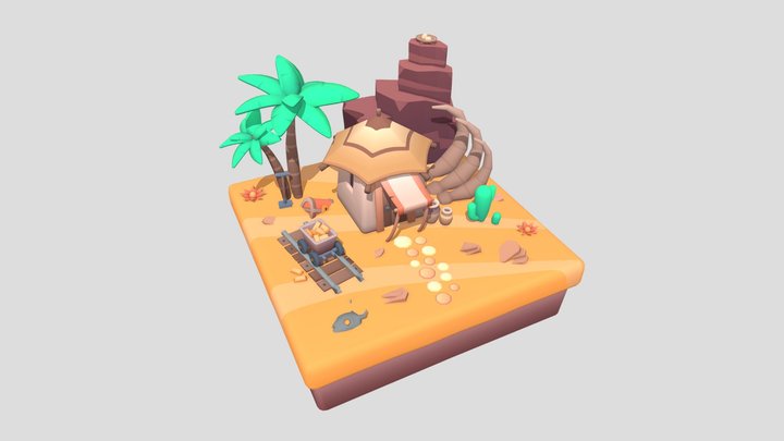 Desert Test 3D Model