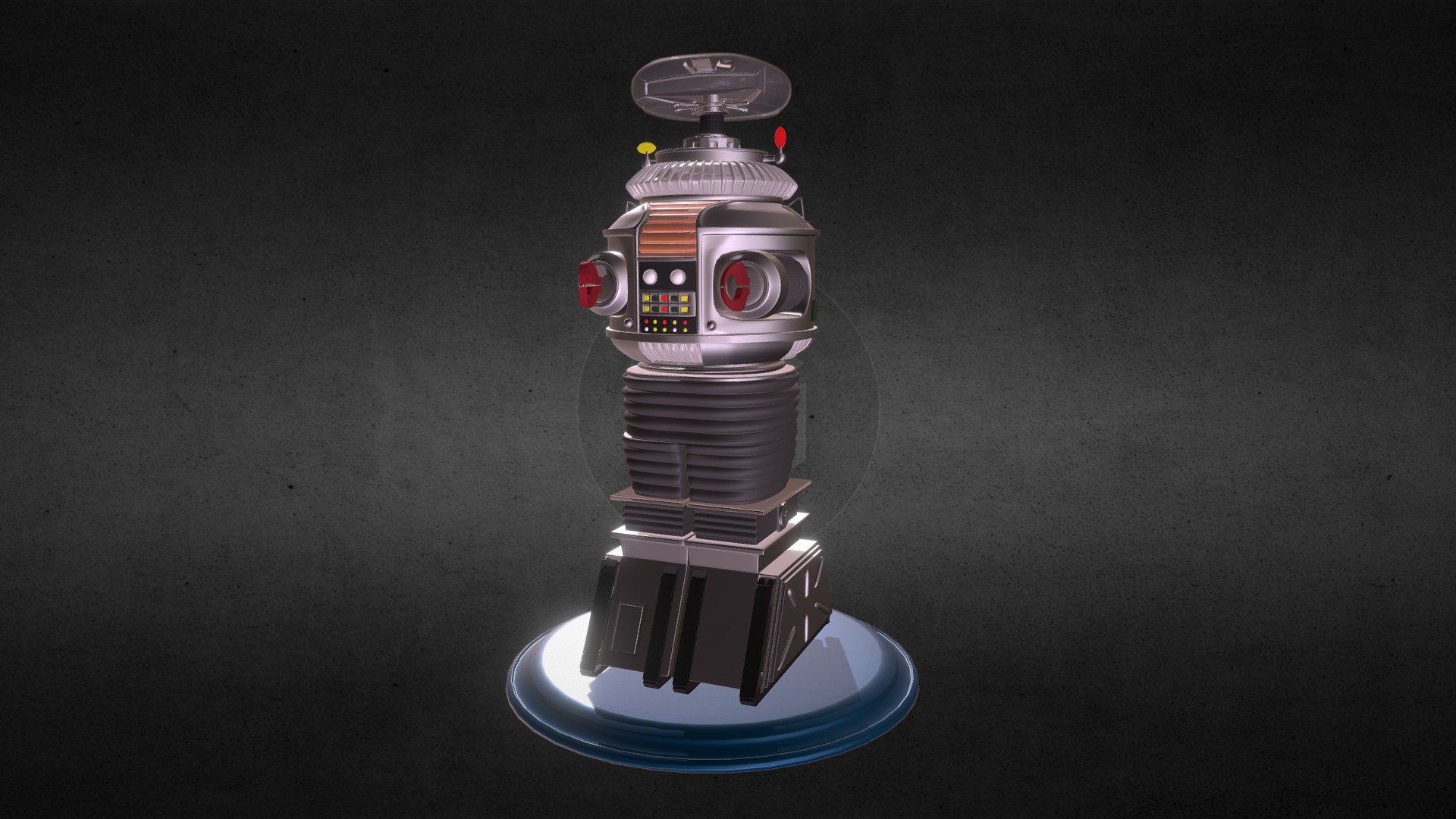 Lost In Space B 9 Robot 3d Model By Adam1966 [a3708a1] Sketchfab