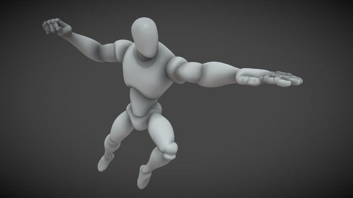 Rigged character 3D Model