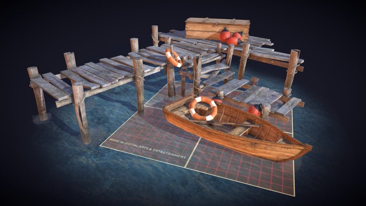 DAE 5 Finished Props - House by the Ocean 3D Model