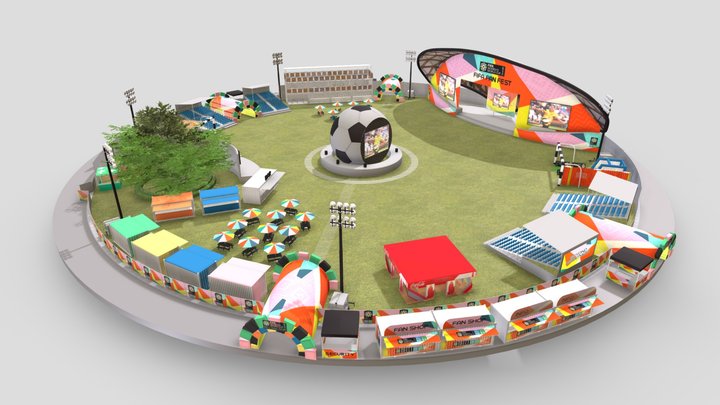 FIFA Fan Fest 2023 3D Model