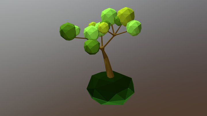 Low poly Tree 3D Model