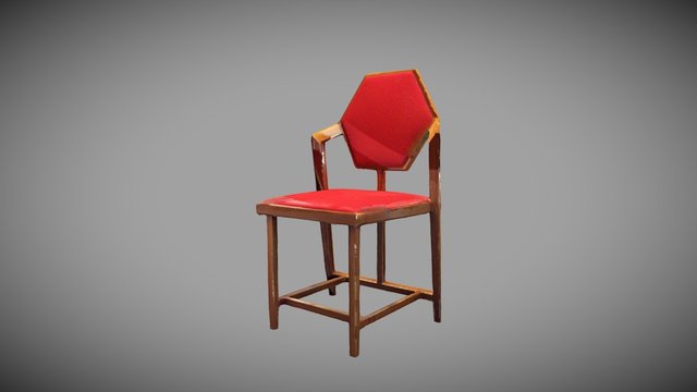 Hexagonal Chair Take 2 3D Model