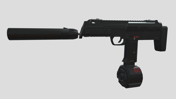 mp7_gun 3D Model