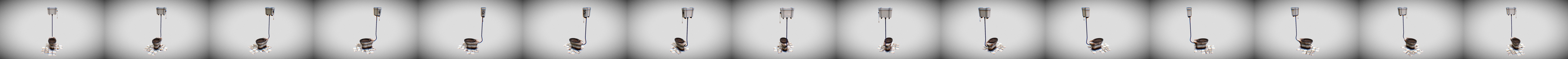Dirty Toilet 3D Model