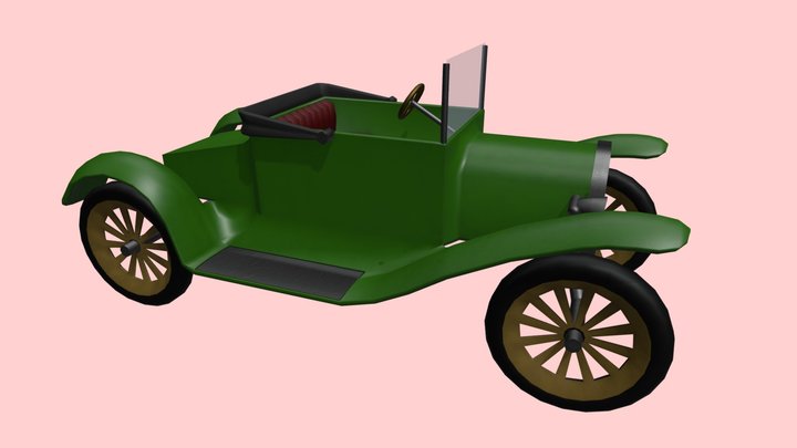 20's Car 3D Model