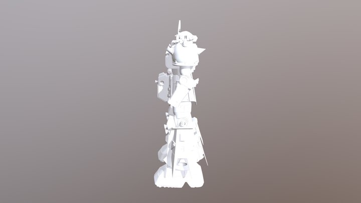 Zaku Highmobilitytype Work In Progress 3D Model