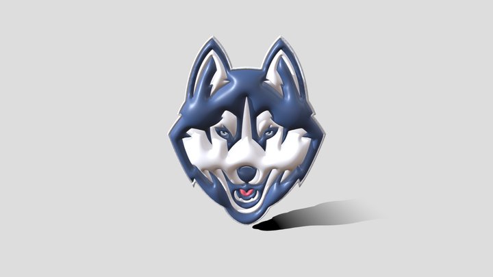 UConn 3D Logo 3D Model