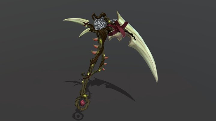 Druid Scythe | Game Art | Weapon Craft 3D Model